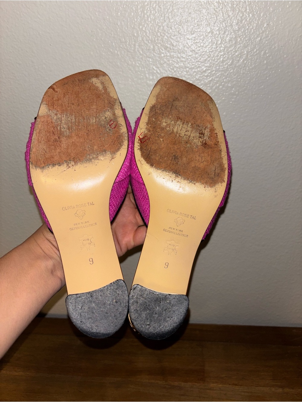 Olivia Rose pink slides - Picture 2 of 4